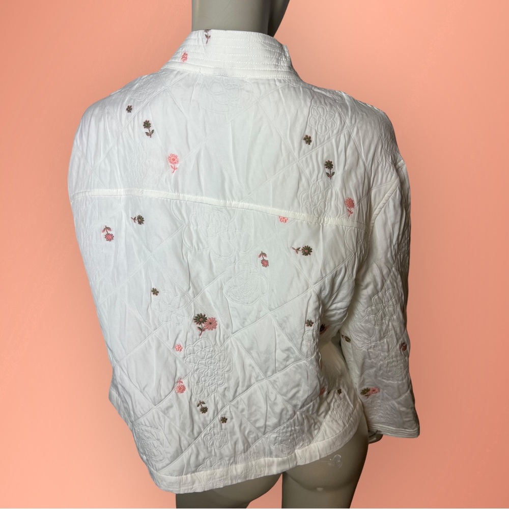 Current Air brand White Embroidered Open jacket - Picture 5 of 14